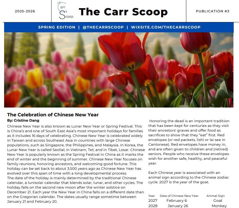 Carr Scoop Publication Spring Edition